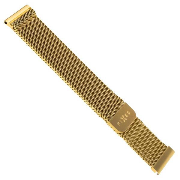 Remienok FIXED Mesh Strap so šírkou 20mm na smartwatch zlatý

