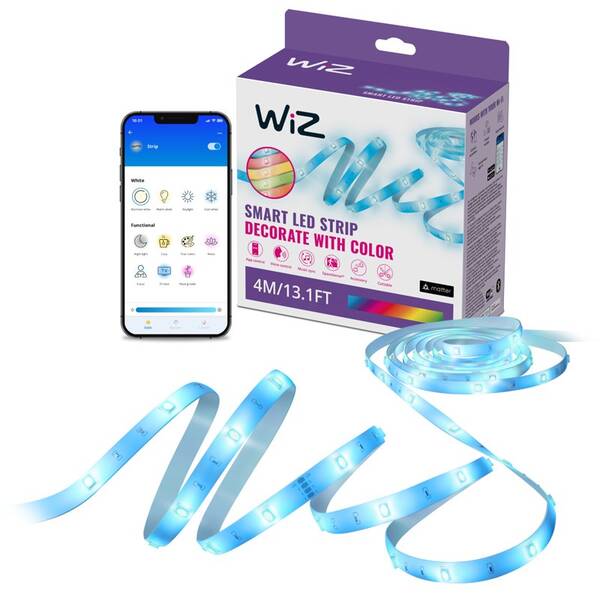 LED pásik WiZ RGB, 4m 

