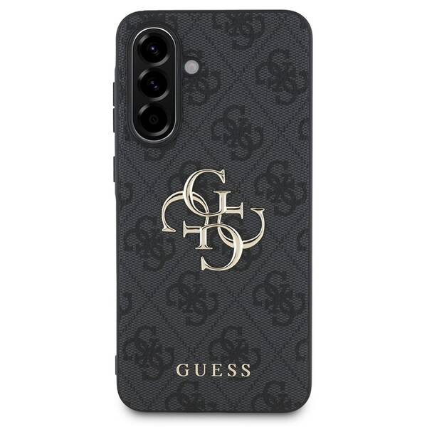 Kryt na mobil Guess PU 4G Metal Logo na Samsung Galaxy A56 sivý

