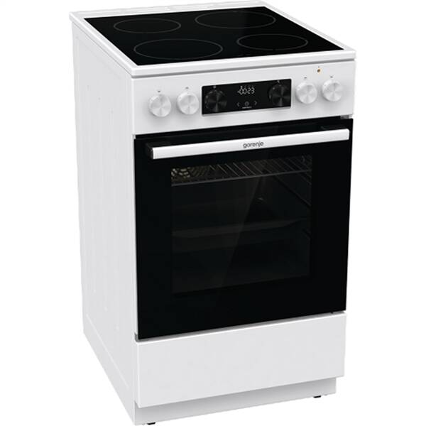 Sklokeramický sporák Gorenje GEC5C61WG biely

