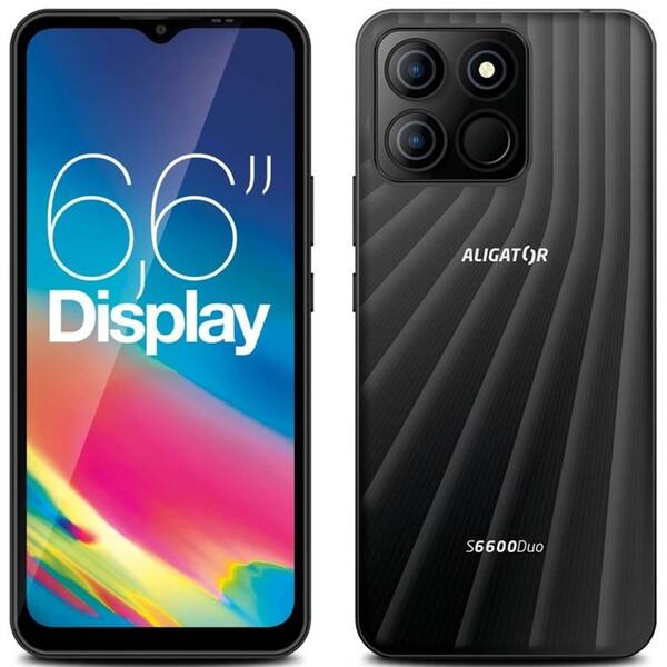 Mobilný telefón Aligator S6600 Duo 4 GB / 64 GB čierny

