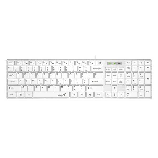 Klávesnica Genius Slimstar 126 biela

