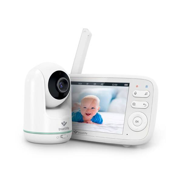 Detská elektronická pestúnka TrueLife NannyCam R5 biela/zelená

