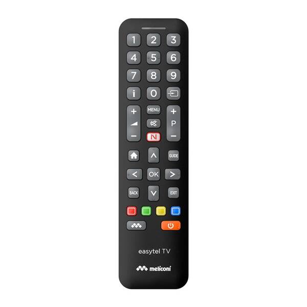 Diaľkový ovládač Meliconi EASY TV, Univerzálny diaľkový ovládač pre 1 TV čierny

