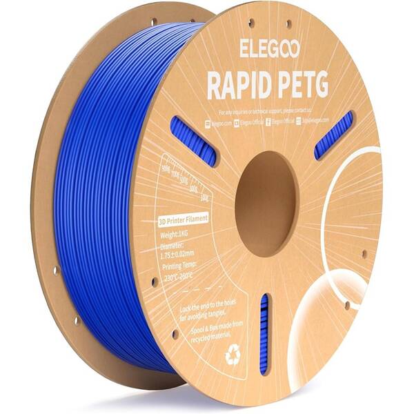Tlačová struna (filament) Elegoo R PETG 1,75mm modrý

