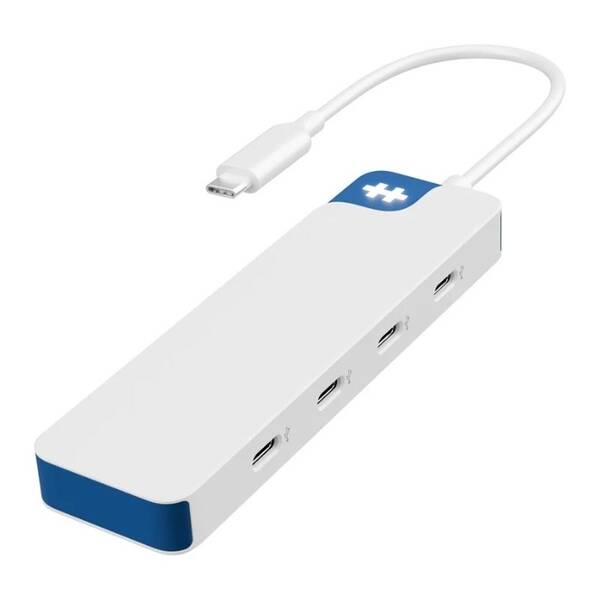 USB Hub HyperDrive Flex 4 Port USB-C biely/modrý

