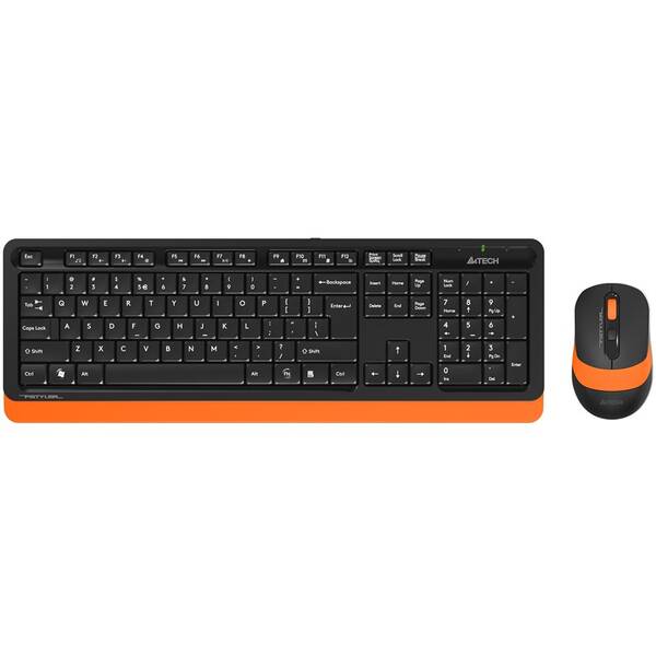 Klávesnica s myšou A4Tech FG1010 FSTYLER čierna/oranžová

