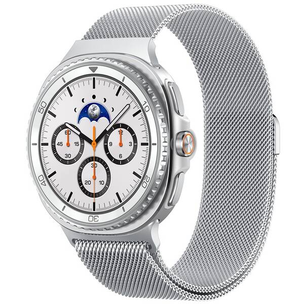 Remienok Spigen Metal Fit na Samsung Samsung Galaxy Watch 8 (40/44/46mm) strieborný

