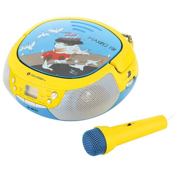 Rádioprijímač s CD GoGEN MAXIPREHRAVAC B modrý/žltý

