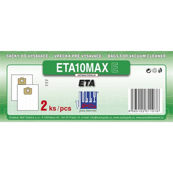 Vrecká pre vysávače Jolly MAX ETA 10 E (2 ks) 

