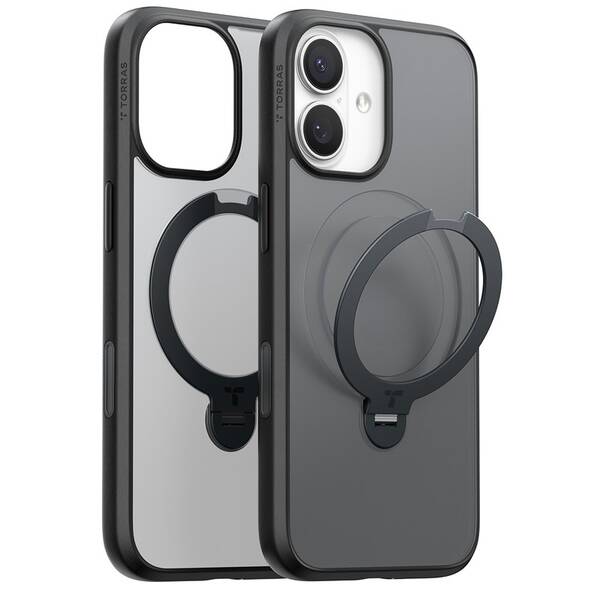 Kryt na mobil Torras Ostand Q3 Spin na Apple iPhone 17 čierny

