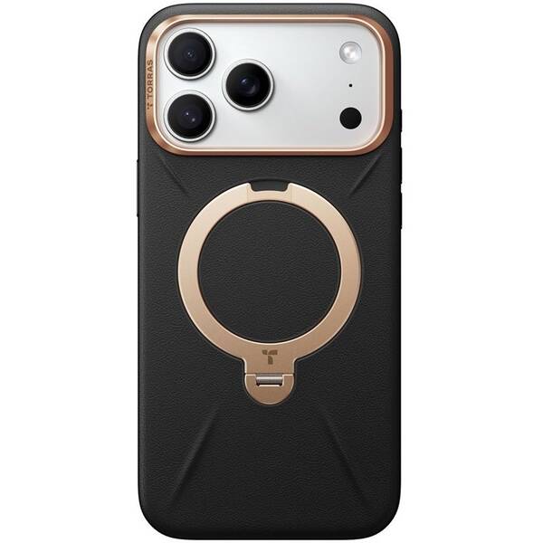 Kryt na mobil Torras Ostand Q3 Vegskin na Apple iPhone 17 Pro čierny

