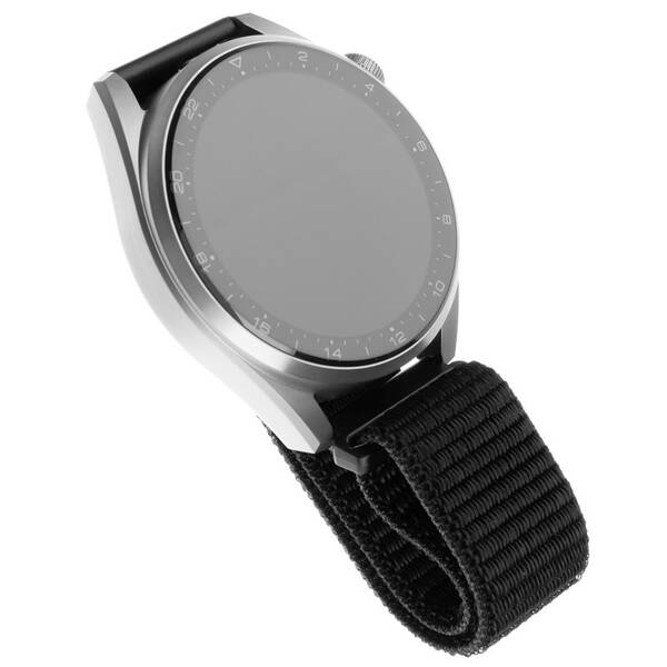 Remienok FIXED Nylon Strap so šírkou 22mm pre smartwatch čierny

