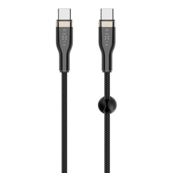 Kábel FIXED USB-C/USB-C s podporou PD, 100W, 1,2m čierny

