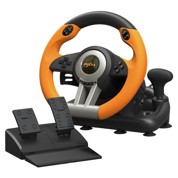 Volant PXN V3PRO Bundle, PC, Switch, PS3/4, Xbox One/X/S series čierny/oranžový

