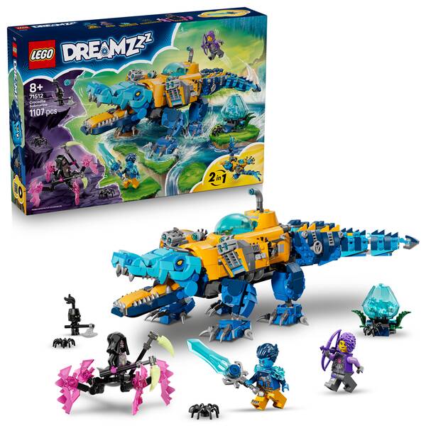 Stavebnica LEGO® DREAMZzz™ 71512 Krokodília ponorka 

