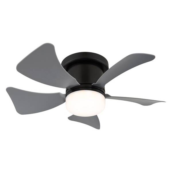 LED stropné svietidlo GLOBO HINES 03609A, s ventilátorom čierne

