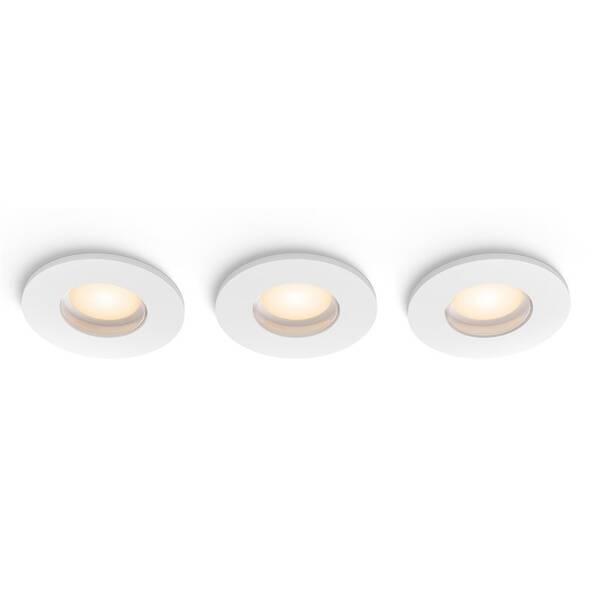 Vstavané svietidlo Philips Adore Hue, 3x 4,2W + 3x GU10, White Ambiance (3 ks) biele

