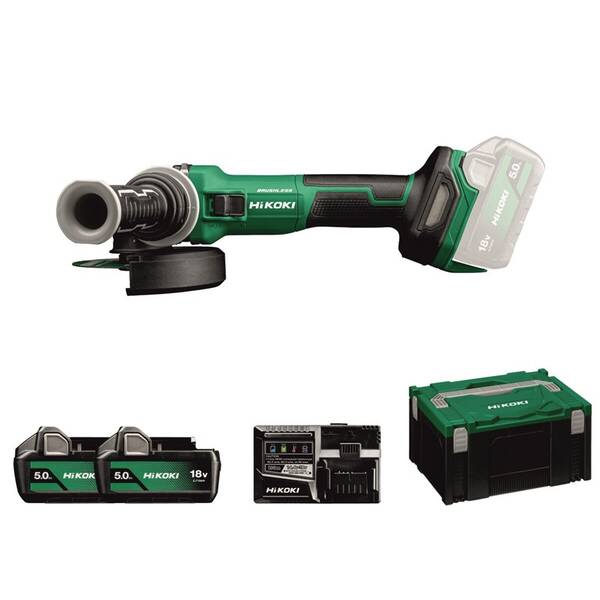 Uhlová brúska akumulátorová HIKOKI (HITACHI) G1813DEWQZ (s batériou) 

