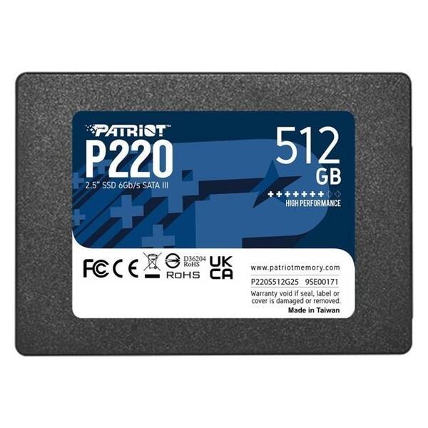 SSD Patriot P220 512GB SATA 

