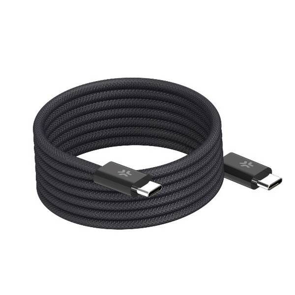 Kábel Celly magnetický USB-C/USB-C, 60 W, 1 m čierny

