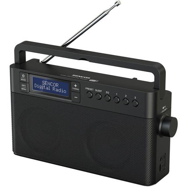Rádioprijímač s DAB+ Sencor SRD 7810 čierny


