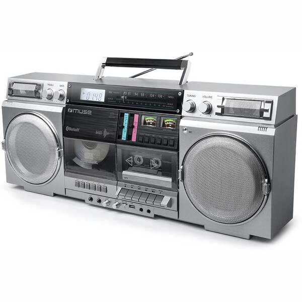 Rádiomagnetofón s CD MUSE M-380GBS strieborný

