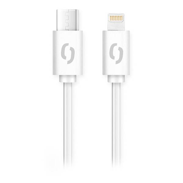 Kábel Aligator Power USB-C/Lightning, 3A, 1m biely

