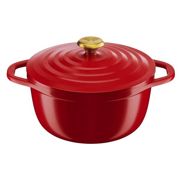 Kastról s pokrievkou Tefal E2544655, 24 cm červený

