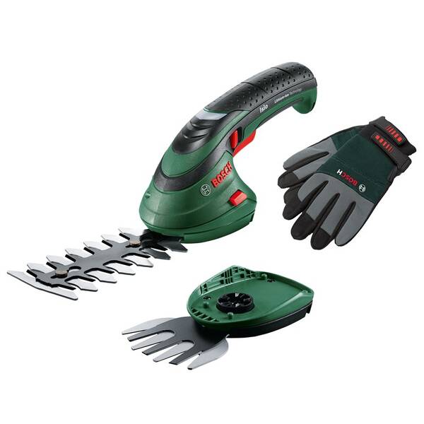 Nožnice na trávu Bosch Grass Shear ISIO3 s rukavicami 

