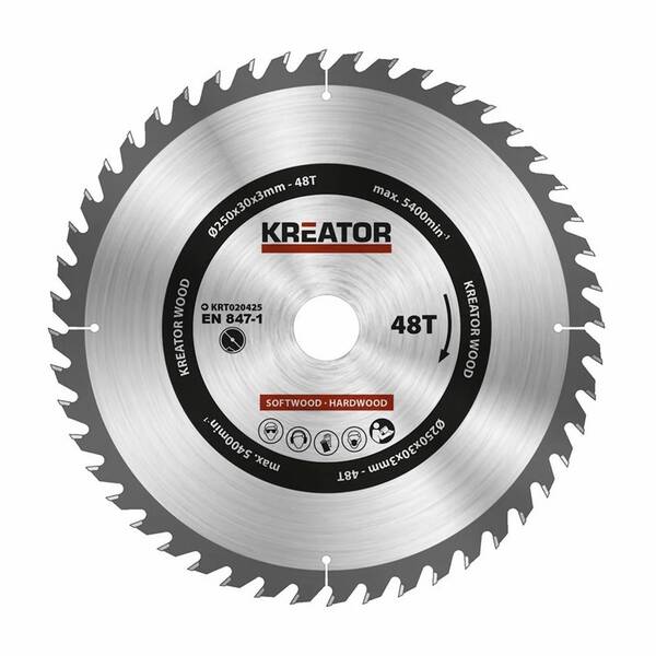Pílový kotúč Kreator KRT020425 250mm 48T 

