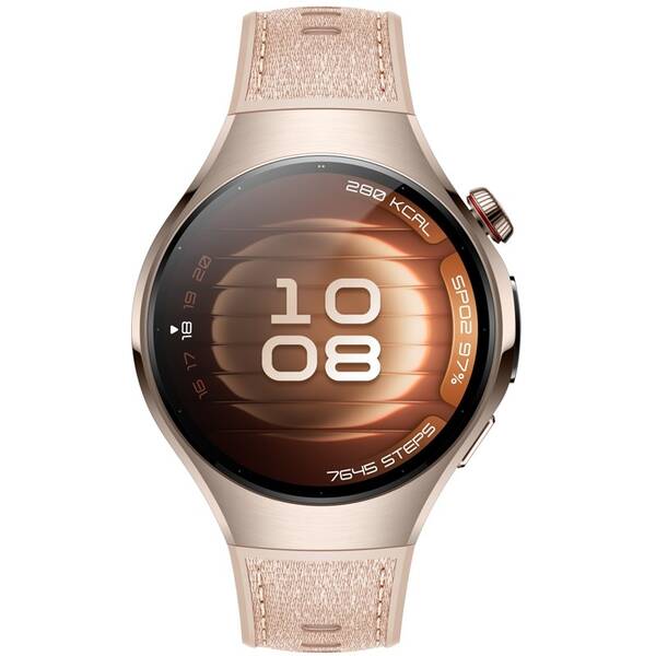 Inteligentné hodinky Huawei Watch 5 42 mm LTE - Gold + Beige Strap 

