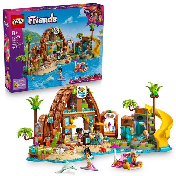 Stavebnica LEGO® Friends 42673 Rodinná dovolenka na pláži 

