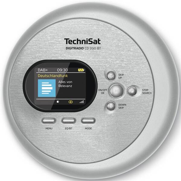 Discman Technisat DIGITRADIO CD 2GO BT strieborný

