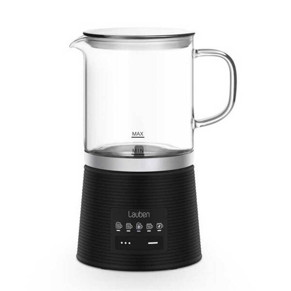 Automatický speňovač mlieka Lauben Glass Milk Frother 600BG čierny/sklo

