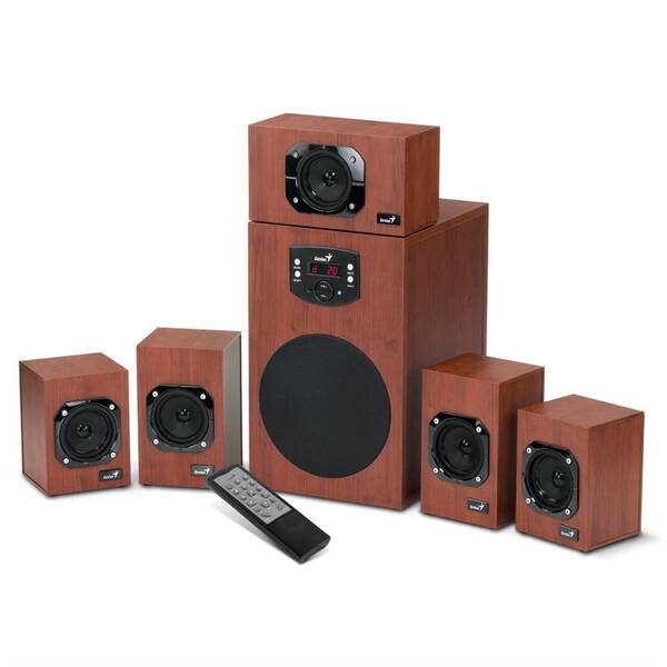 Reproduktory Genius SW-HF 4600, 5.1, Verze II. drevené

