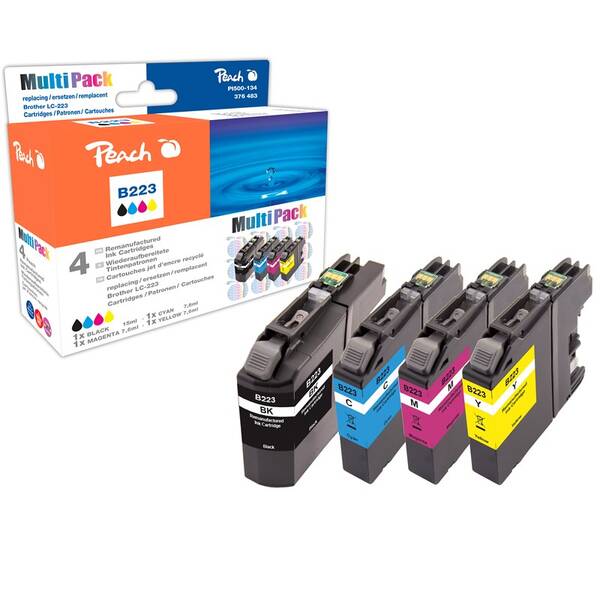 Cartridge Peach Brother LC-223 MultiPack, 725, 760, 635, 660 strán, CMYK 

