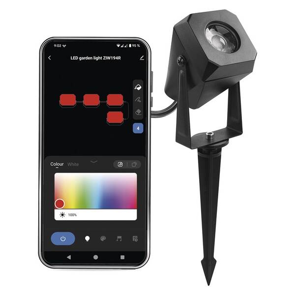 Svietidlo vonkajšie EMOS GoSmart, 1,5 W, rozširujúca sada RGB (1 ks) čierne

