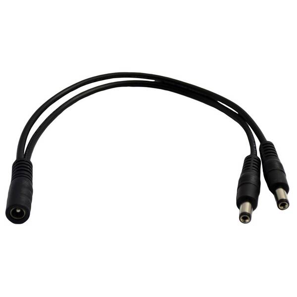 Konektor Solight napájací, pre LED pásky, rozbočka 0,55cm zdierka+2x konektor čierny

