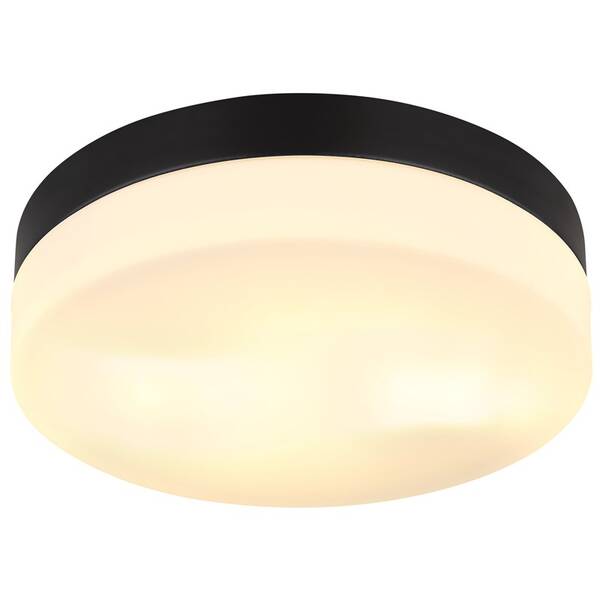 LED stropné svietidlo GLOBO Vranos, 24 cm čierne

