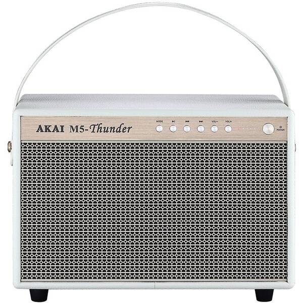 Prenosný reproduktor AKAI M5 Thunder biely

