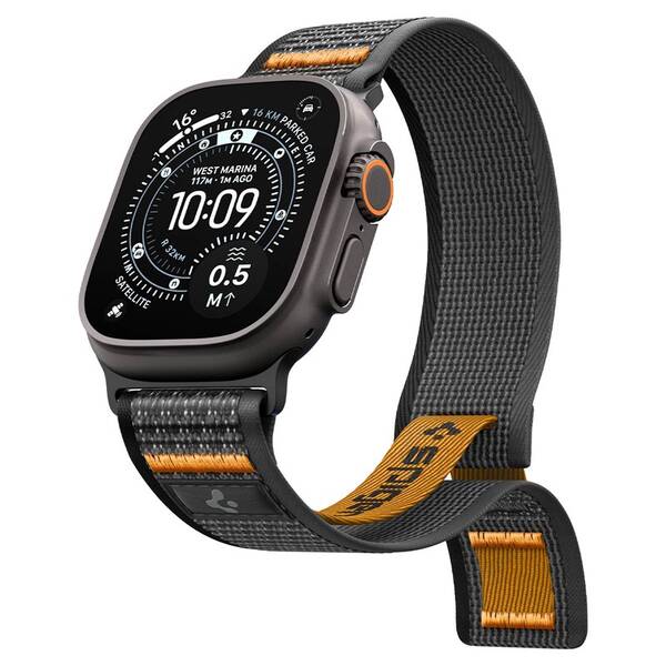 Remienok Spigen Athlex Air 2 Active na Apple Watch 49mm/46mm/45mm/44mm čierny/oranžový

