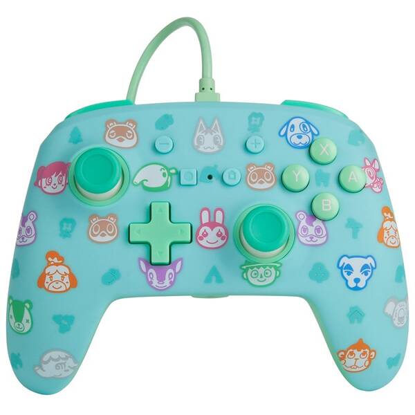 Gamepad PowerA Enhanced Wired pre Nintendo Switch - Animal Crossing 

