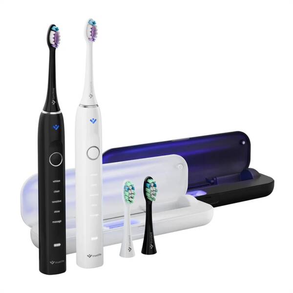 Súprava zubných kefiek TrueLife SonicBrush Clean70 UV Duo čierna/biela


