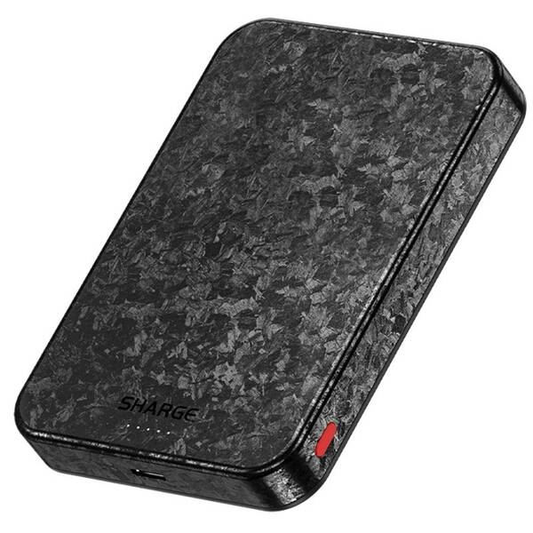 Powerbank Sharge CarbonMag 10000 mAh čierny/sivý

