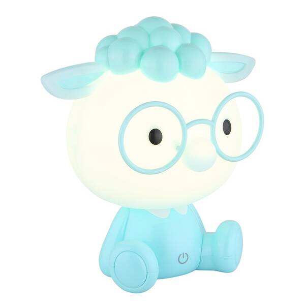 Stolná lampička GLOBO SHEEPY 21760B biela/modrá

