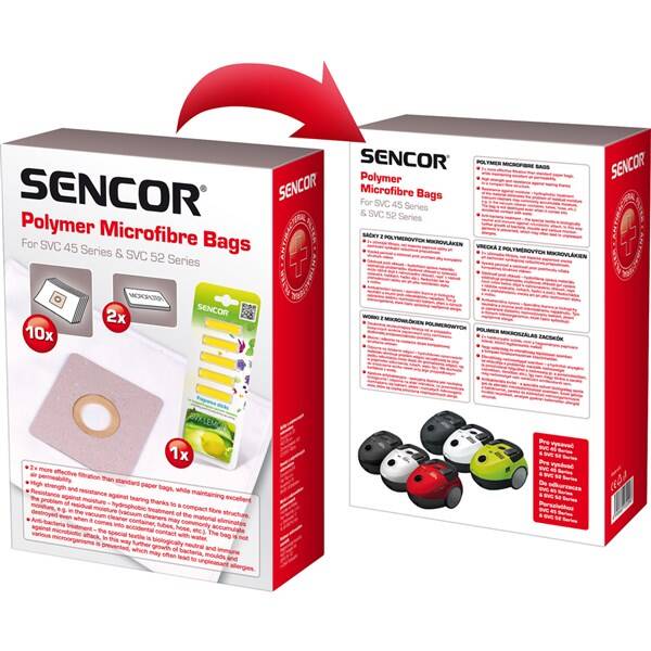 Vrecká pre vysávače Sencor SVC 45/52 + vůně LEMON (10 ks) 

