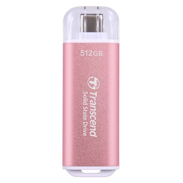 SSD externý Transcend ESD300P 512GB ružový

