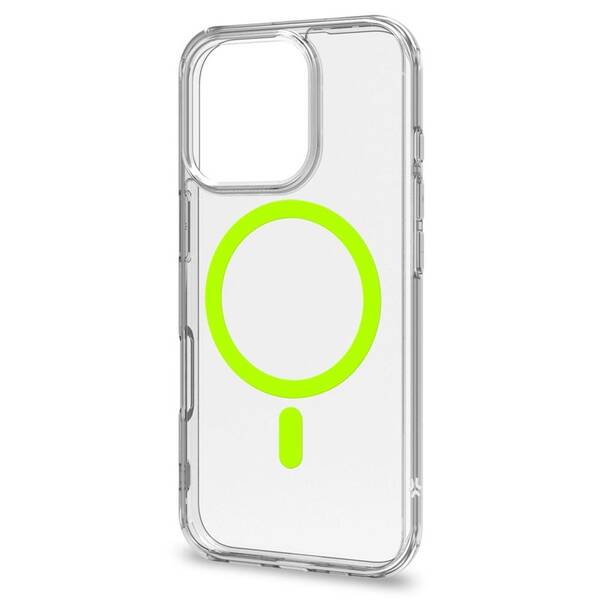 Kryt na mobil Celly Gelskinmag MagSafe na Apple iPhone 16 Pro zelený/priehľadný

