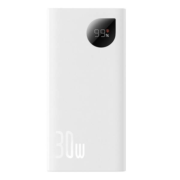 Powerbank Baseus Adaman2 10000 mAh, 30W, 2xUSB/USB-C biely

